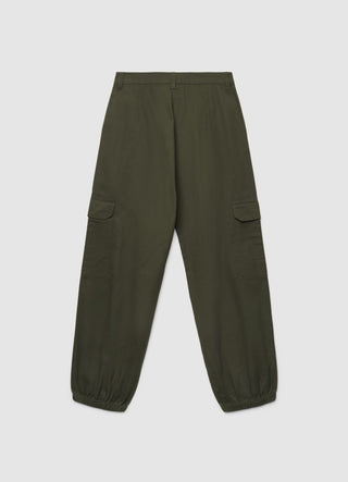 Cargo-Hosen mit geradem Schnitt und elastischem Saum