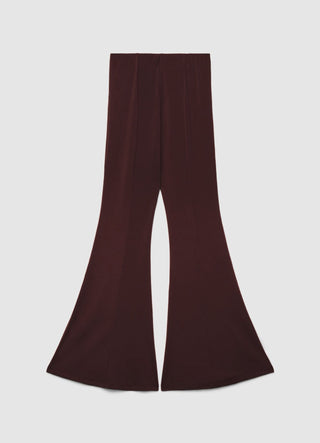 Leggings mit weitem Bein in Uni-Farbe