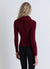Sweter z odkrytymi ramionami w jednolitym kolorze