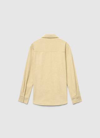 Gerippte Hemdbluse mit Knöpfen