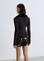 Cardigan con zip e collo effetto peluche