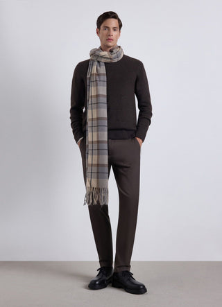 Pull col rond effet mohair