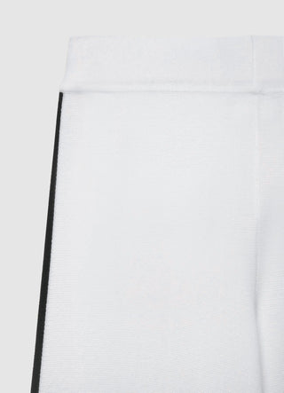 Knitted palazzo trousers with trims