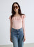 Maglia con scollo ampio e rouche