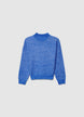 Einfarbiger Rollkragenpullover - XS