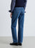 High-waisted straight jeans