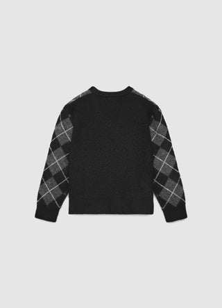 Maglia scollo a V con rombi