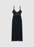 Langes Slipdress-Kleid mit Spitzen-Trägern