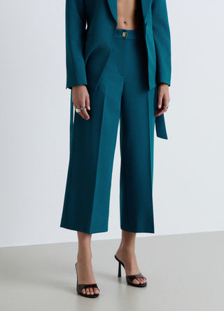 Pantaloni culotte a gamba ampia