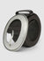 Plain-coloured belt with oval buckle