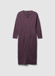 Vestito lungo cerniera oro - L