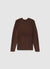 Pull bouclé uni à col rond