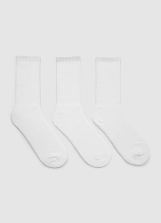 Pack of 3 ribbed terry socks