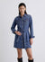 Abito chemisier in denim con cintura