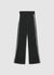 Long flared leggings with lace insert