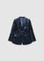 Single-breasted jacket with sequins