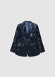 Giacca monopetto con paillettes - XXL