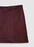 Suede-effect miniskirt with side zip