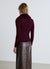 Cardigan côtelé avec col effet fourrure