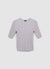 Ribbed knit T-shirt
