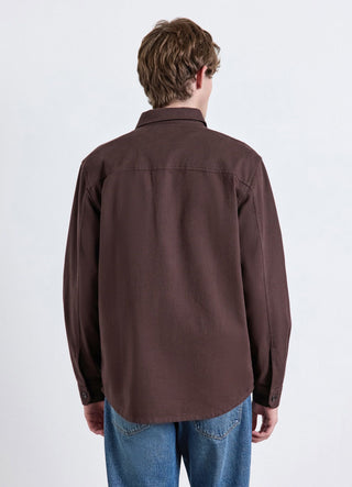 Plain-colour worker shirt with pockets
