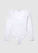 Bodysuit with wide neckline - L