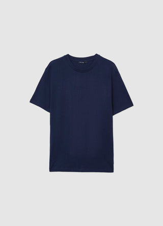 Uni-Farbener Rundhalsausschnitt T-Shirt