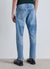 Jeans crop a tinta unita