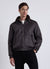 Bomber con collo alto e zip