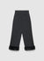 Pantaloni crop con inserti effetto pelo