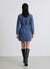 Abito chemisier in denim con cintura