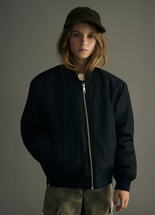 Bomber imbottito con zip