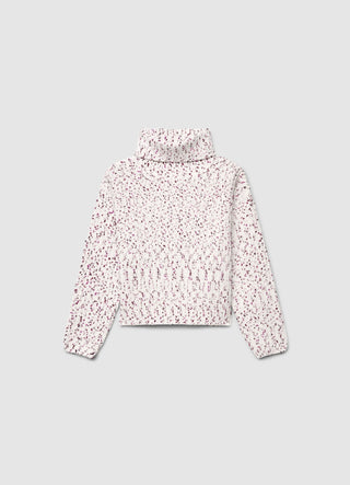 Maglia dolcevita a fantasia mélange