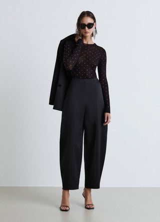 Pantaloni balloon in simil satin