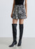 Wide-leg shorts with ruffles and floral print