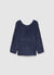 Pull effet peluche avec insert en dentelle