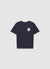 T-shirt con patch e scritta