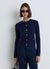 Cardigan gaufré avec boutons bijoux