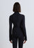 Zip-up sweatshirt with high collar