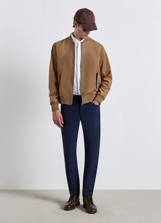 Camicia slim in jersey tecnico