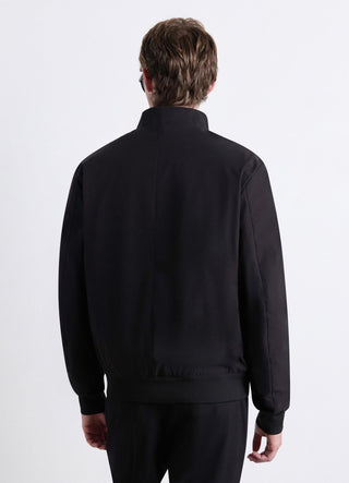 Bomber con zip e collo alto