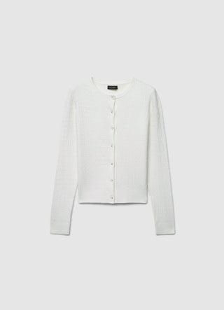 Cardigan a trecce con bottoni