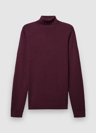 Pull à col roulé uni