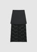 Gonna midi doppiata con pizzo - XS