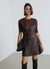 Pinafore dress with buttons