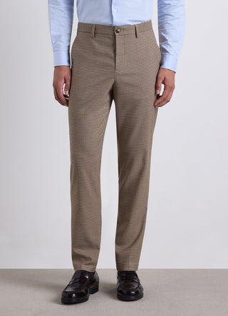 Pantalon élégant à carreaux