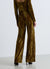 Pantalon palazzo plissé avec boucle