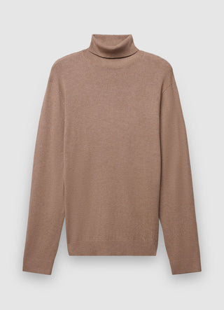 Pull à col roulé uni