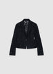 Veste courte en dentelle à simple boutonnage - XS