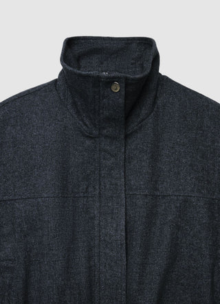 Bomber spinato con collo alto